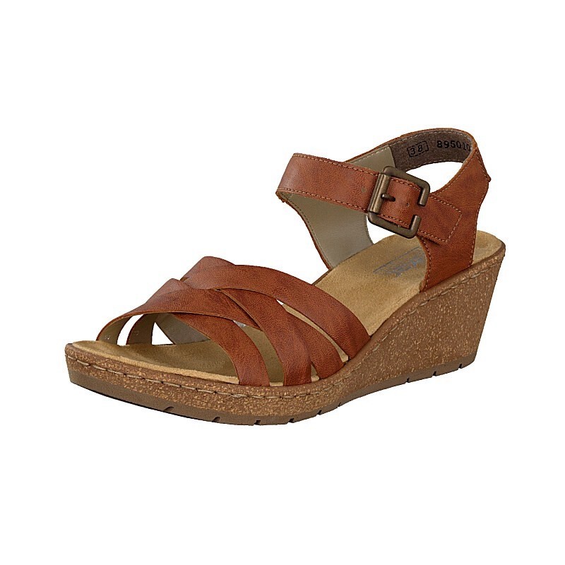 Sandalias Cunha Rieker V1963-22 Para Mulher - Marrom